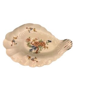 WS‎ Bolero Vintage Shell porcelain Dish With 22 KT Gold